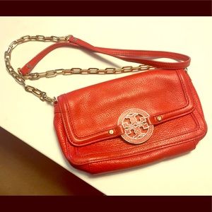 Orange Tory Burch purse